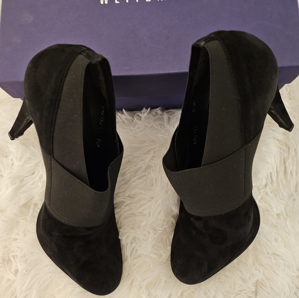 Stuart Weitzman Suede Platform Booties - image 5